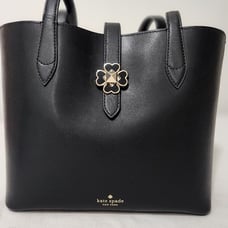 New Kate Spade Medium Kaci Tote Black Leather Bag