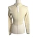 NWT For Love and Lemons Mona Cropped Polo Sweater in Ivory Sz Medium
