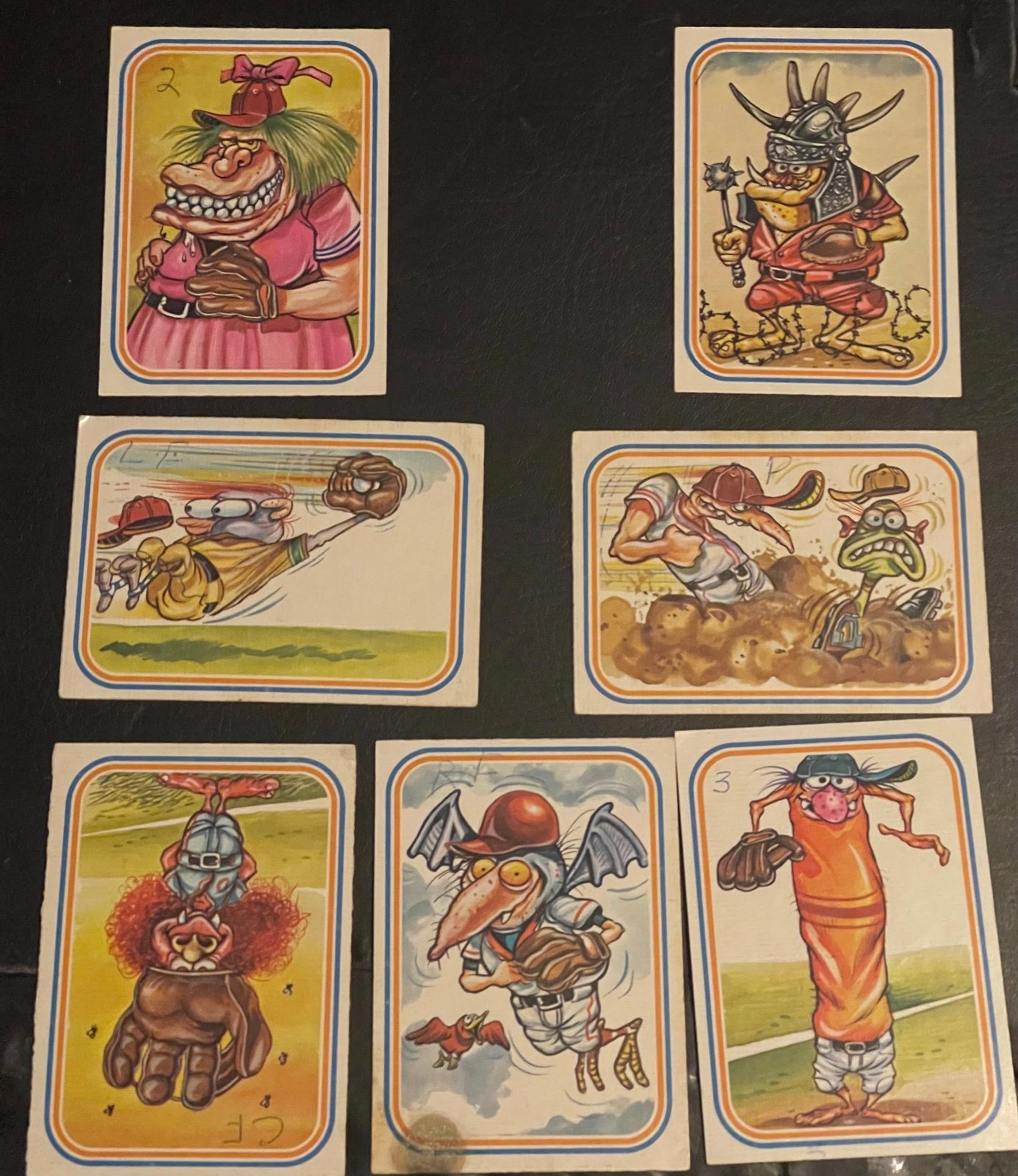 1973 Donruss Baseball Super Freaks Lot of 7 cards SIGS Read Description