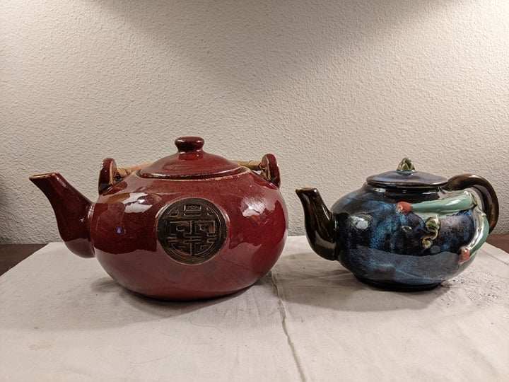 Tow Vintage Ceramic Teapots