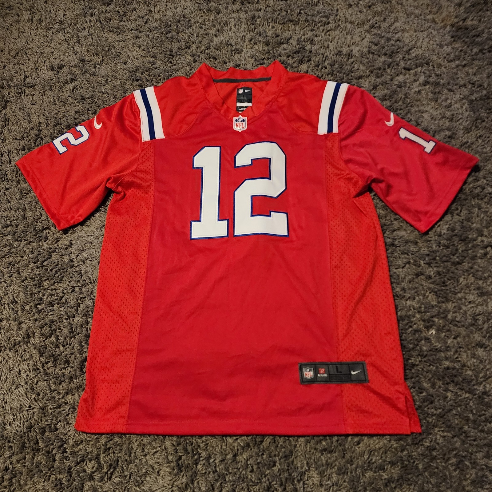 Nike NFL New England Patriots Tom Brady TB12 On Field Alt Jersey || Size Large