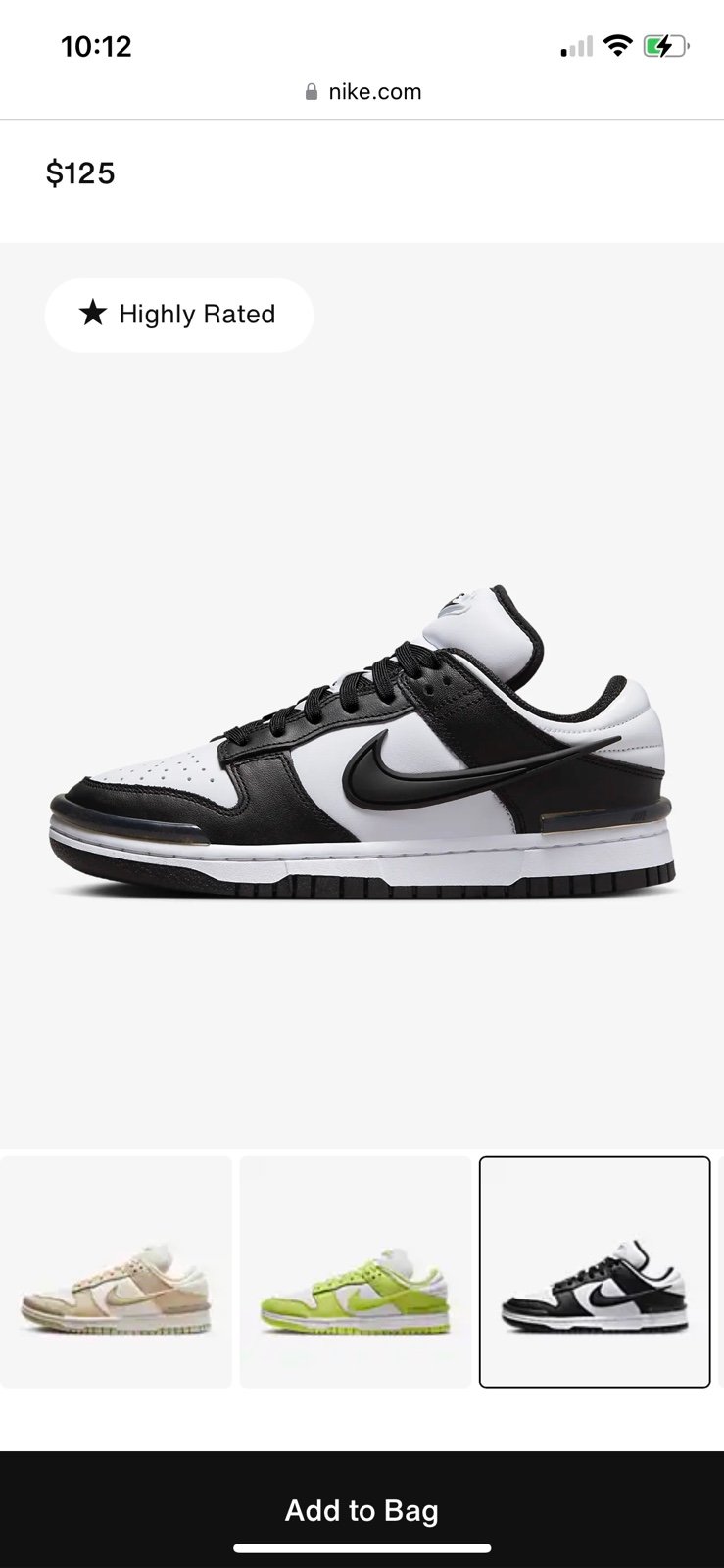 Panda twist dunks