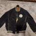 NFL Pittsburgh Steelers Team Varsity Jacket Black Leather XxL Patch Full Zip