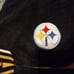 NFL Pittsburgh Steelers Team Varsity Jacket Black Leather XxL Patch Full Zip