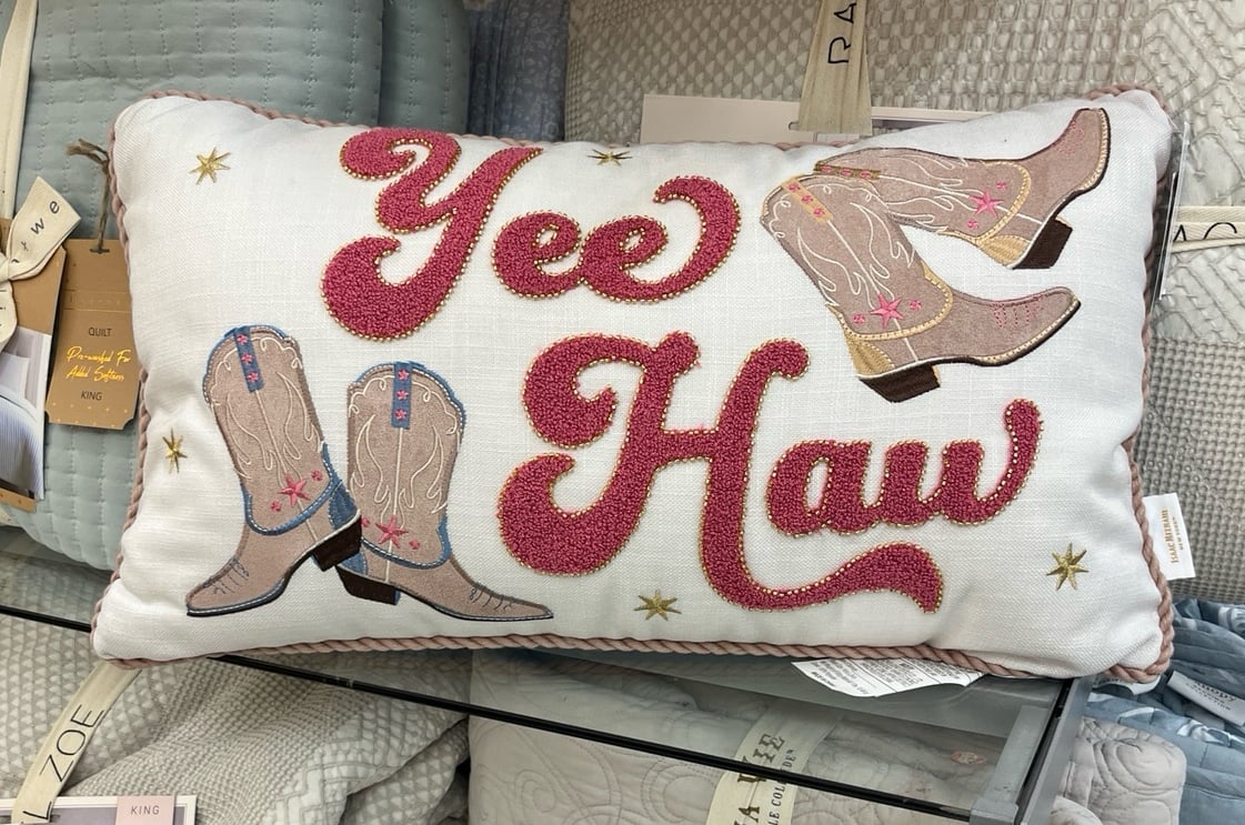 Hey Haw Pillow By Isaac Mizrahi