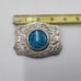 Vintage Men's Chambers Belt Co Faux Turquoise Belt Buckle