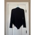 MANGOPOP Long Sleeve Body Suit Mock Turtle Neck Zip Up Bodysuit Size X Large