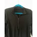 MANGOPOP Long Sleeve Body Suit Mock Turtle Neck Zip Up Bodysuit Size X Large