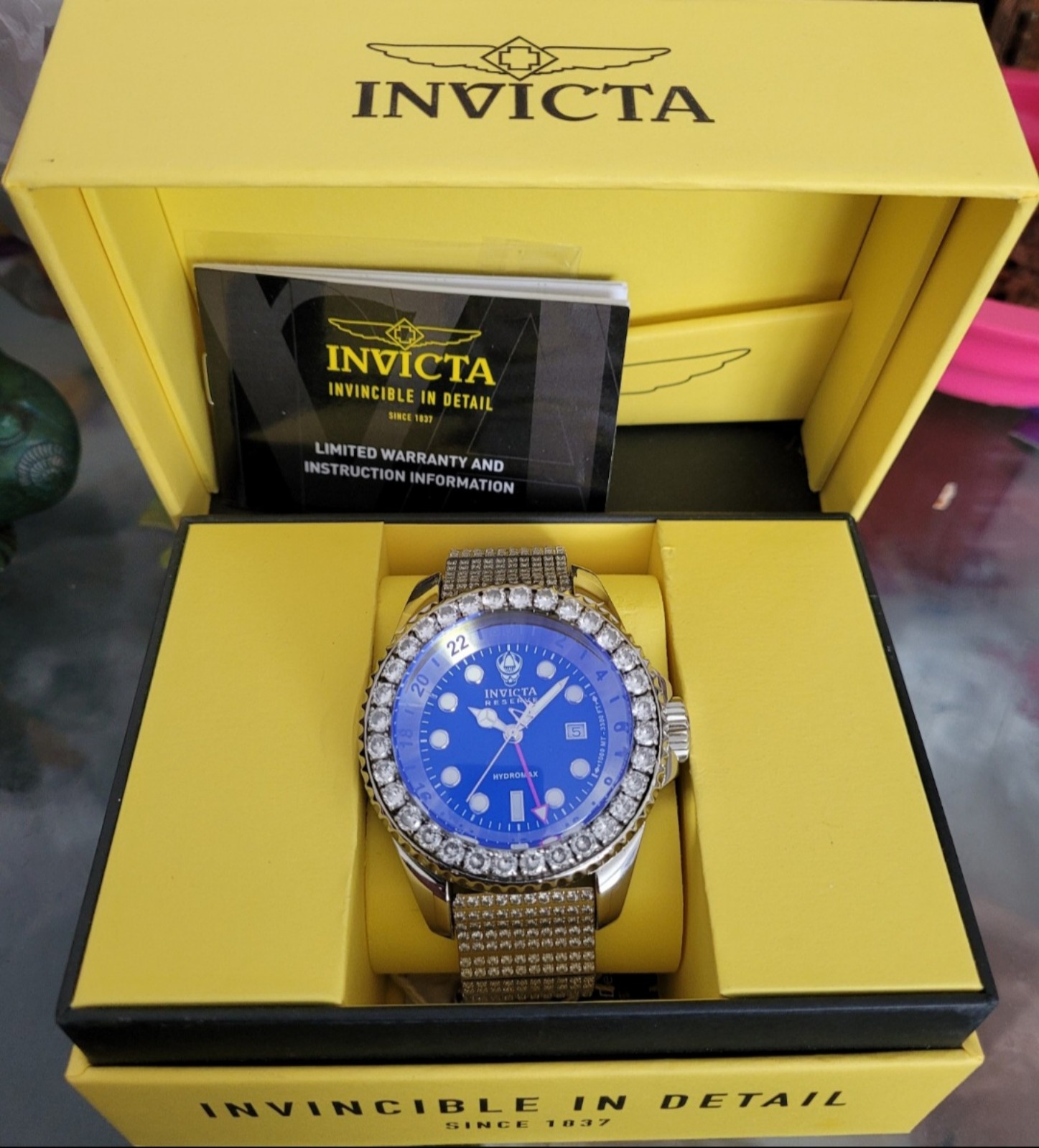 Custom Iced Out Invicta Hydromax Men's Watch