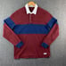 Criquet Rugby Polo Shirt Men Large Long Sleeve Golf Preppy