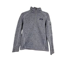 Patagonia better sweater 1/4 zip purple women's size S