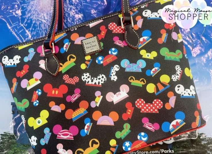 Disney Parks 2025 Mickey Mouse Ear Hat Characters Tote Bag Dooney & Bourke Exact