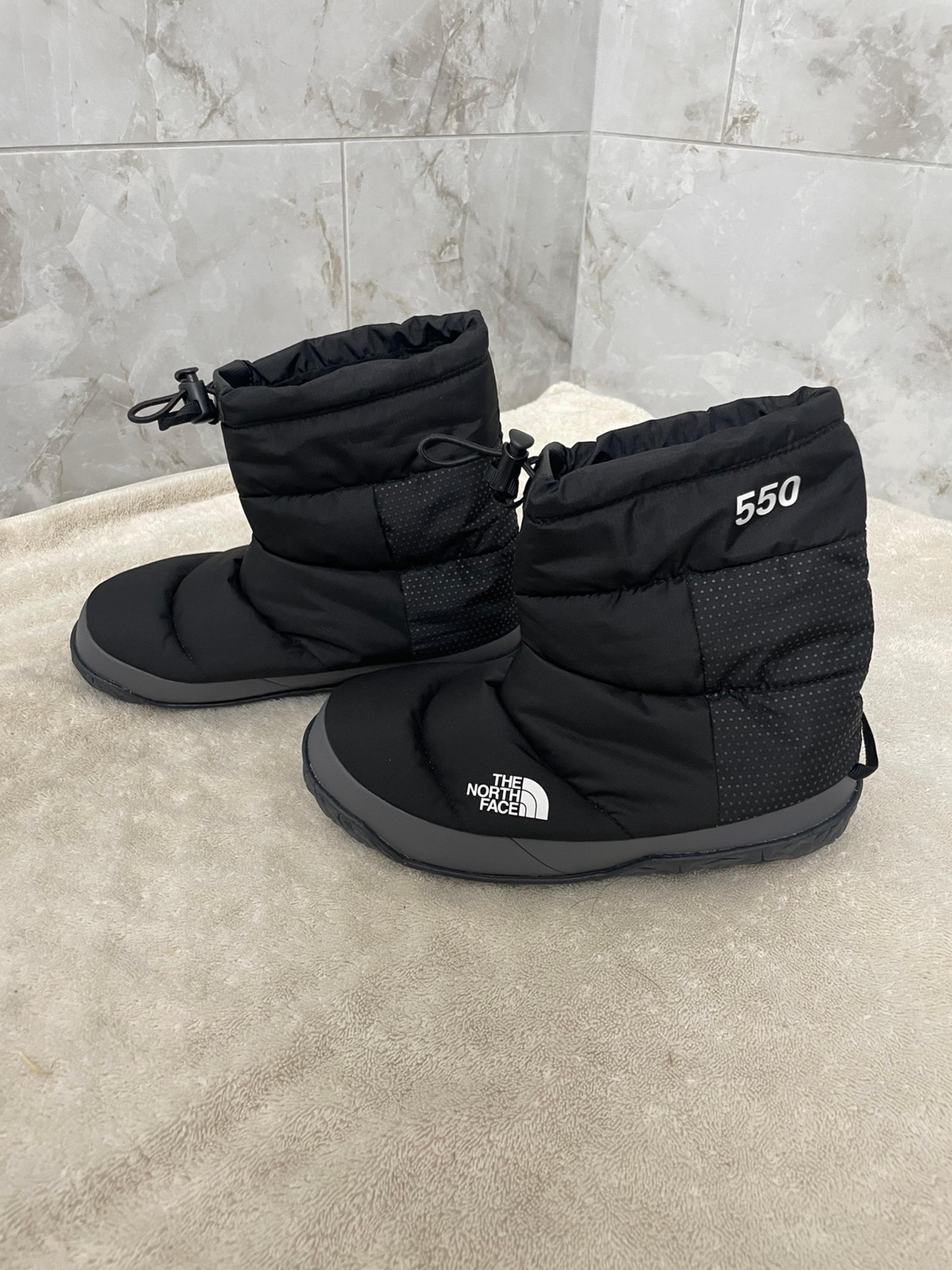 New Womens North Face Black Nuptse Après Bootie 550 down fill  Boots Sz 7-7.5/38