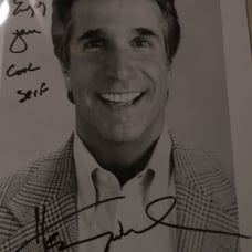 Henry Winkler Real Hand Signed 8x10 Black and White Photo Donation Sale for Kids