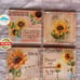 Set of four sunflower canvas wall art romantic quotes canvas