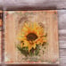 Set of four sunflower canvas wall art romantic quotes canvas