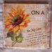 Set of four sunflower canvas wall art romantic quotes canvas