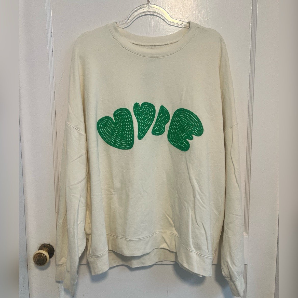 Anthropologie Electric & Rose Atlas Vybe Sweatshirt in Whisper 148 Size XL