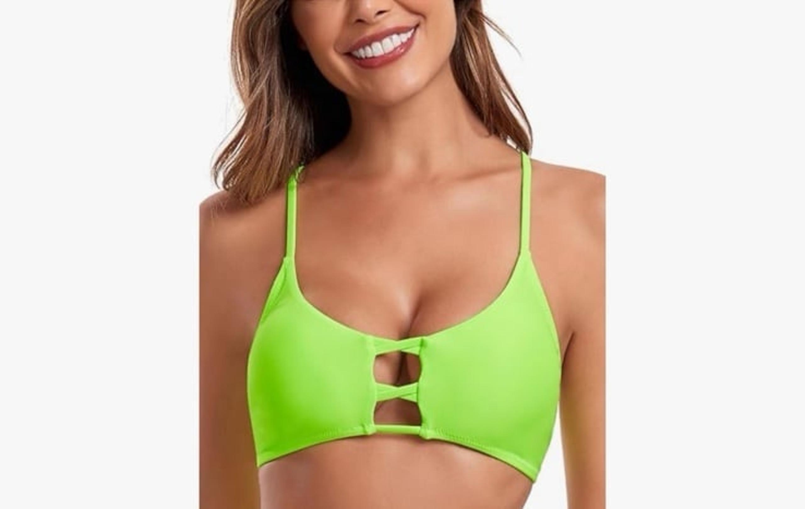 RELLECIGA Women's Strappy Bikini Top