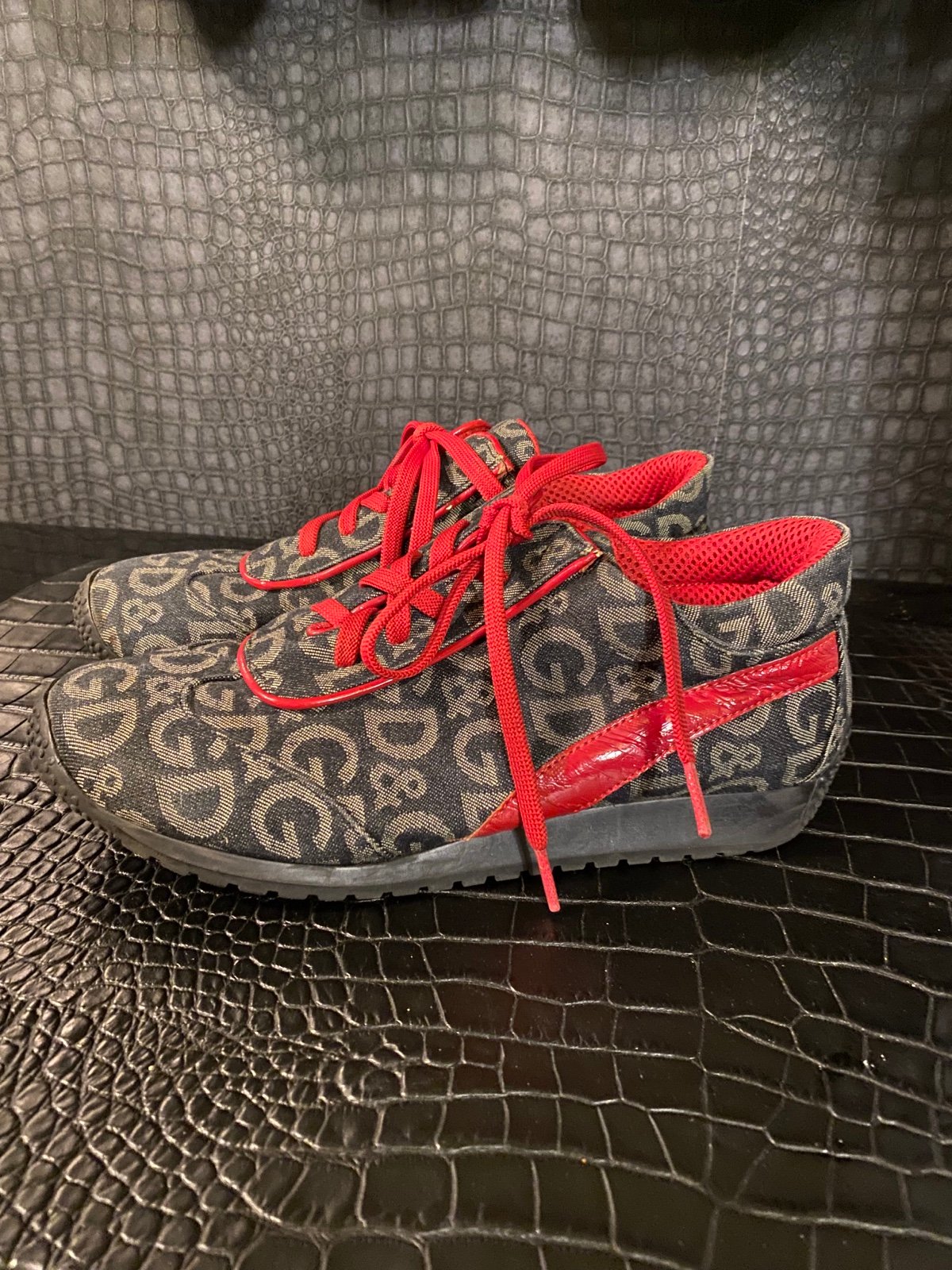 D&G dolce gabbana denim sneakers