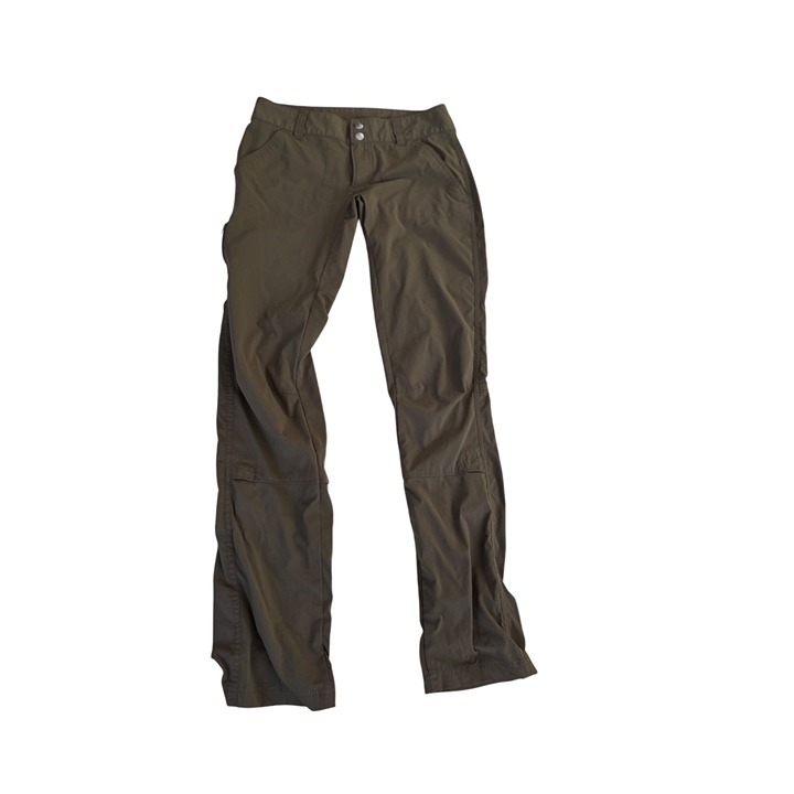 Columbia Womens Olive Green Convertible Hiking Pants Size 2 Lightweight Nylon Ou