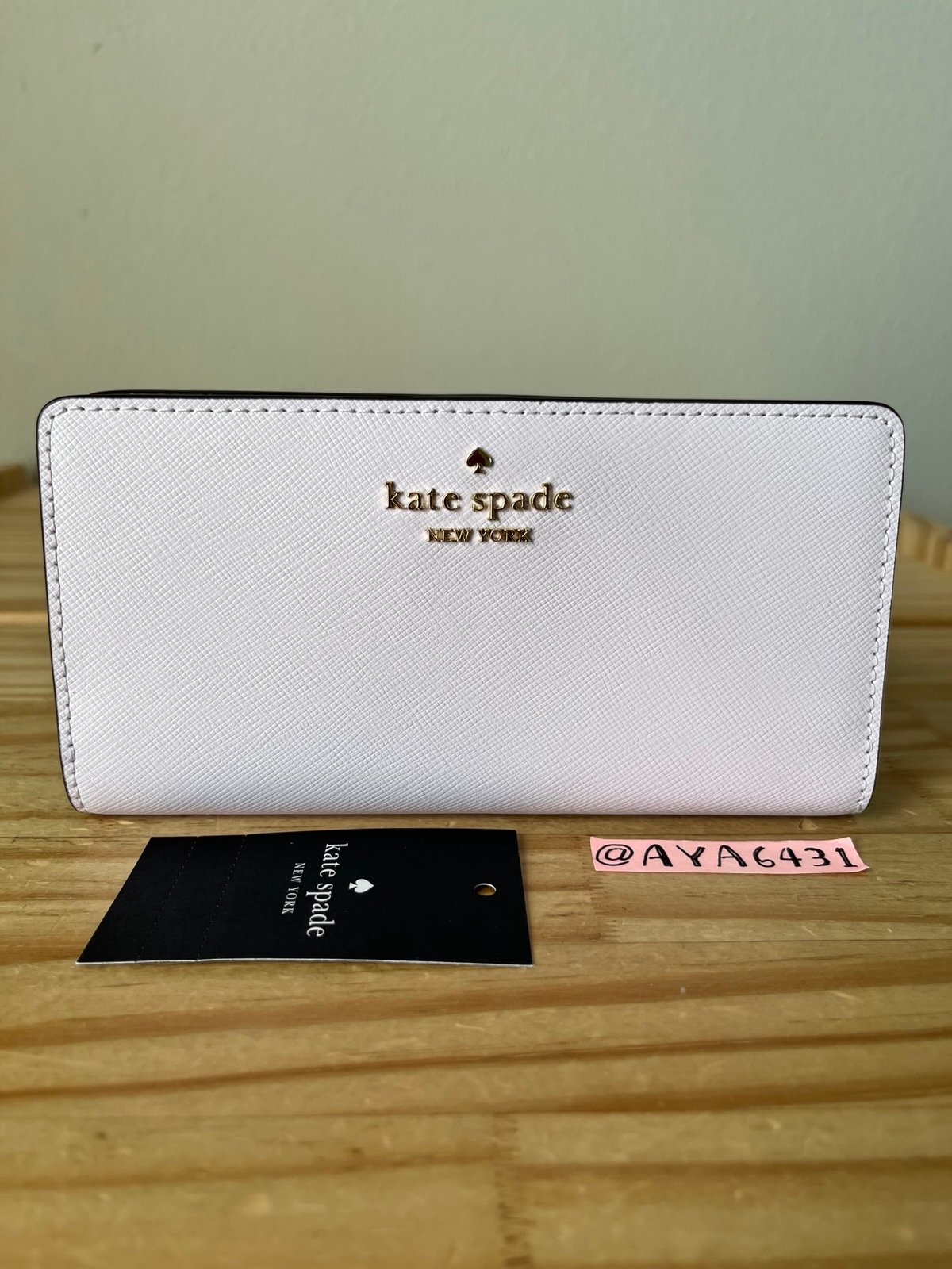 Kate Spade Madison Interior Printed Large Slim Bifold Wallet