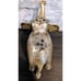 Solid Brass VTG Trunk Up Elephant Nice Patina Figurine Shelf Sitter 4 in. High