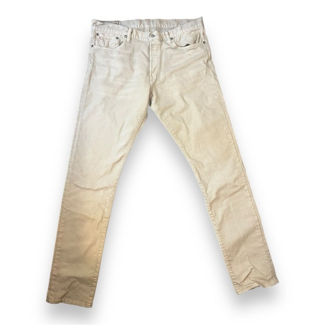Polo Ralph Lauren Mens Sullivan Slim Jeans Mid Rise Cotton Blend Tan Size 36x34