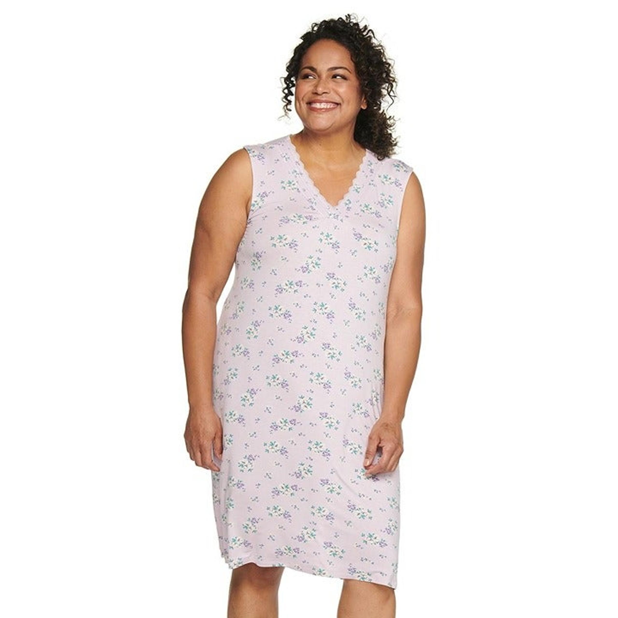 NWT Croft & Barrow Sleeveless V-Neck Nightgown SIZE 1X Women's Rayon