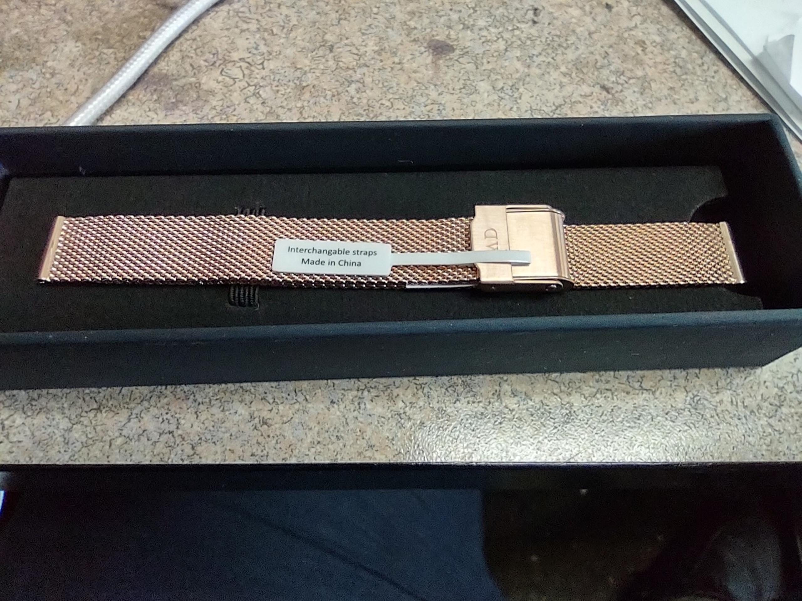 Daniel Wellington mesh bracelet rose gold 12 mm