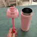 EUC used once water only 24 oz Owala Rosy Dreams includes Amazon Bottle Boot