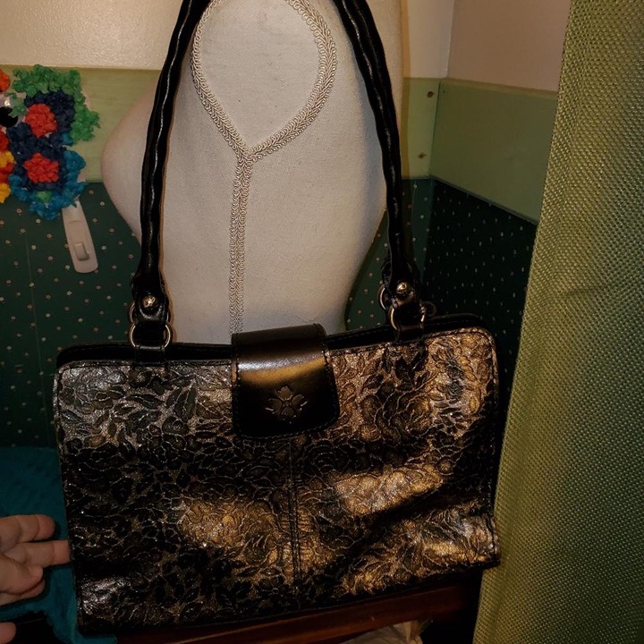 PATRICIA NASH EUC FLORAL BAG SATCHEL