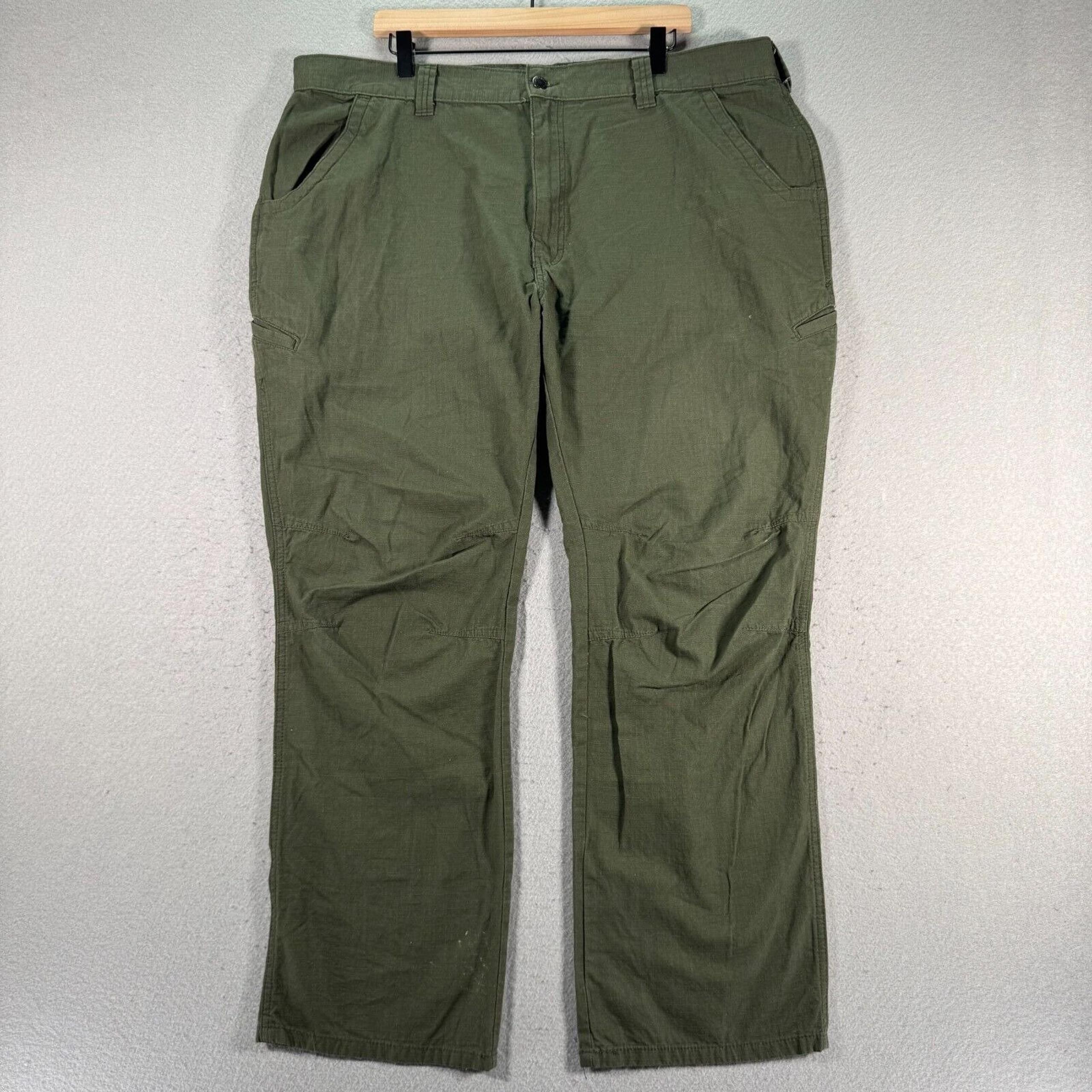 Dickies Cargo Pants Mens 42x32 Green Straight Leg Lightweight Ripstop Workwear