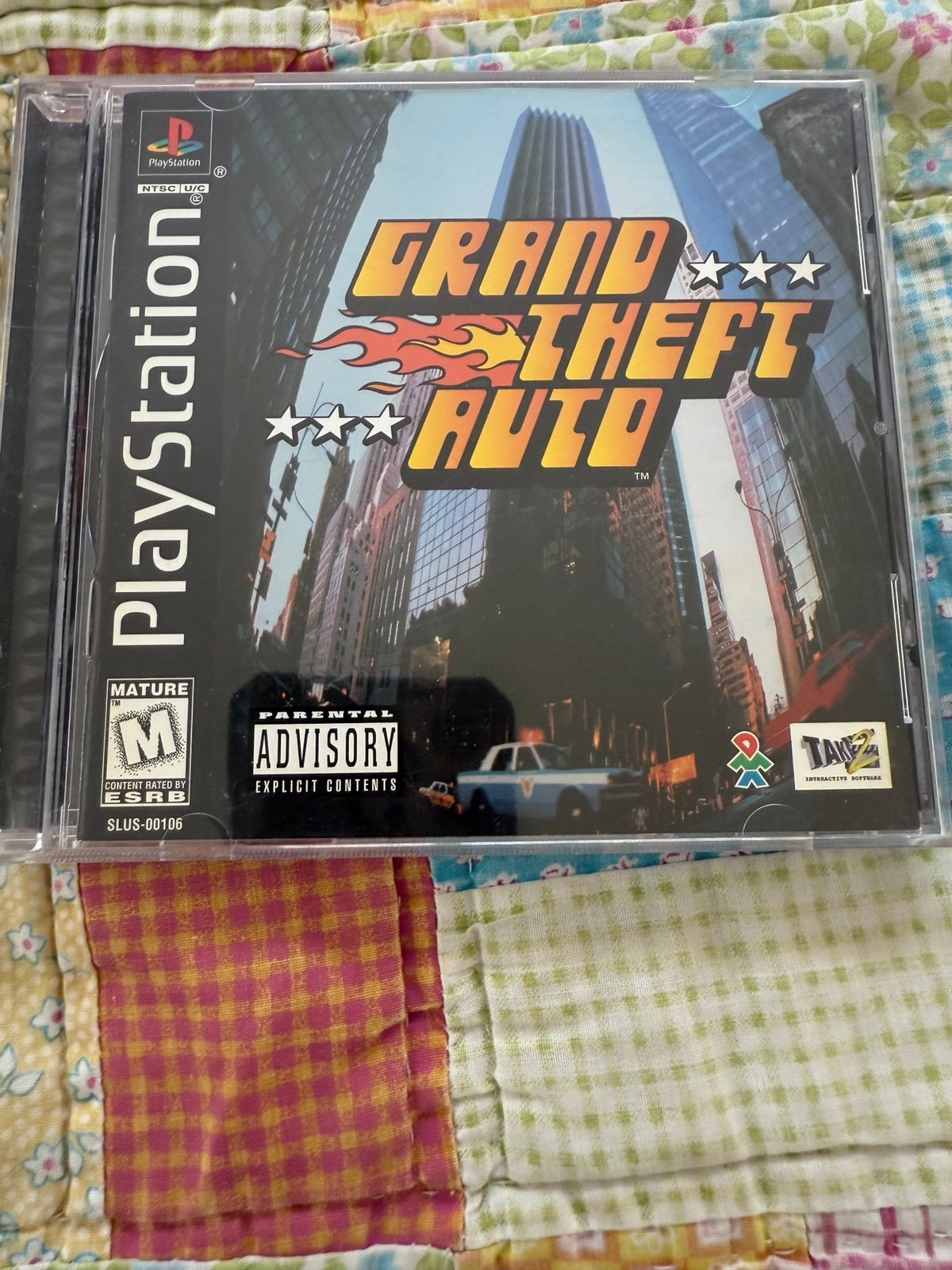 Grand Theft Auto Sony PlayStation 1 1998 PS1 Black Label Tested Complete