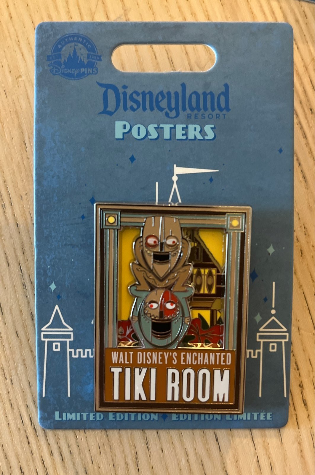 Disneyland poster pin series tiki room Limited Edition