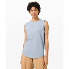 LULULEMON | light blue brunswick muscle tank L-XL