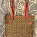 Coach ZIP TOP TOTE IN OUTLINE SIGNATURE