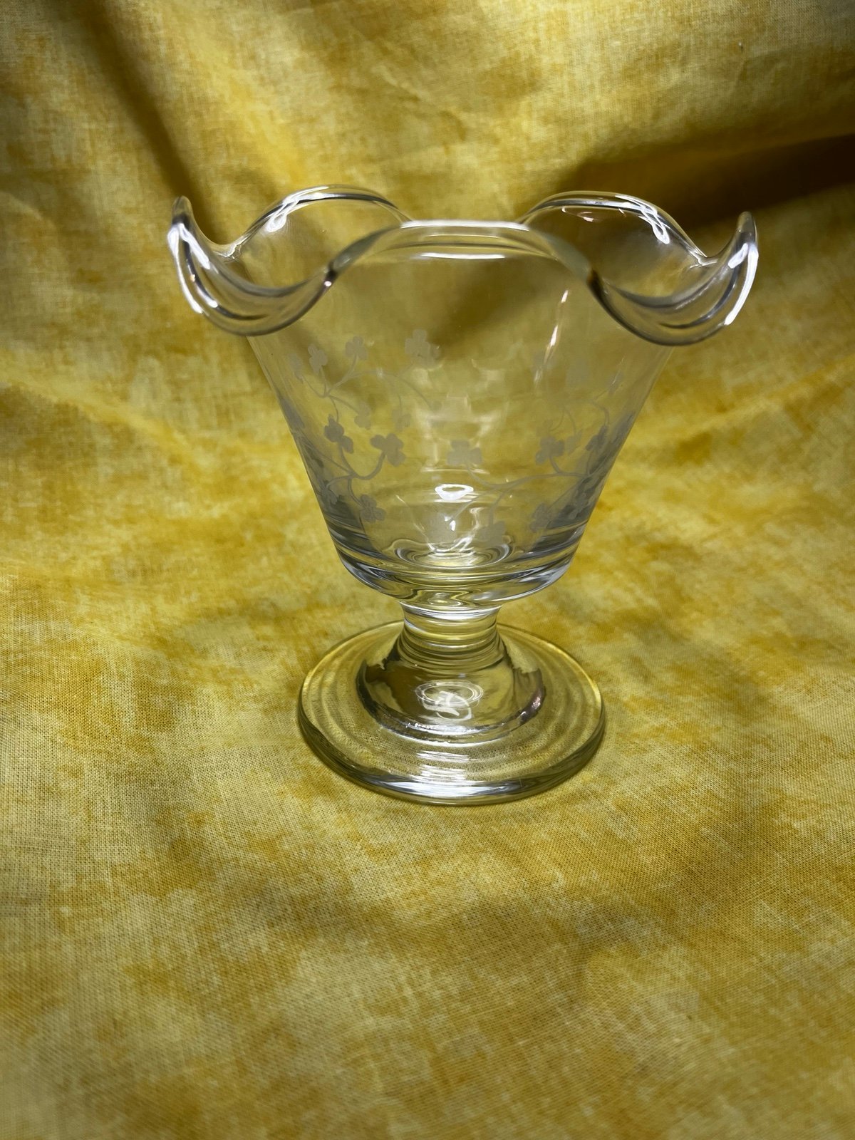Qty 10 Eamon Ireland etched candy/dessert dishes