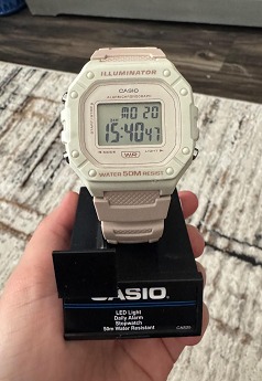 New Men’s Digital Watch | 50M WR | 1/100 Second Stopwatch