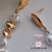S925 Sterling Silver 18K Gold-Plated Natural Freshwater Pearl Drop Earrings
