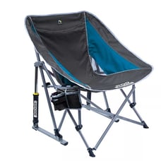 GCI Outdoor Pod Rocker Chair - Pewter/Saybrook Blue