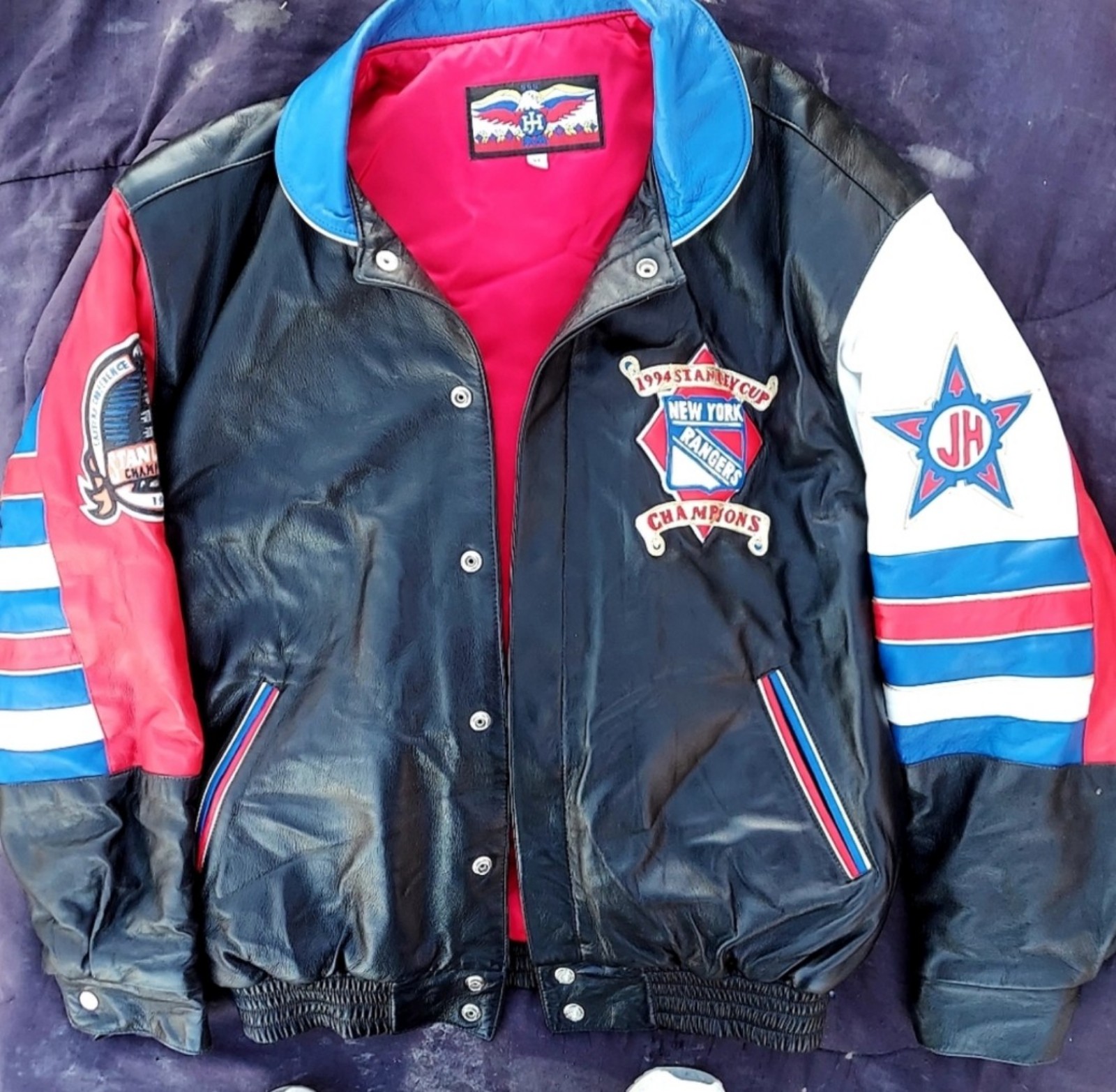 New York Rangers 1994 Stanley Cup Jeff Hamilton leather jacket never been worn