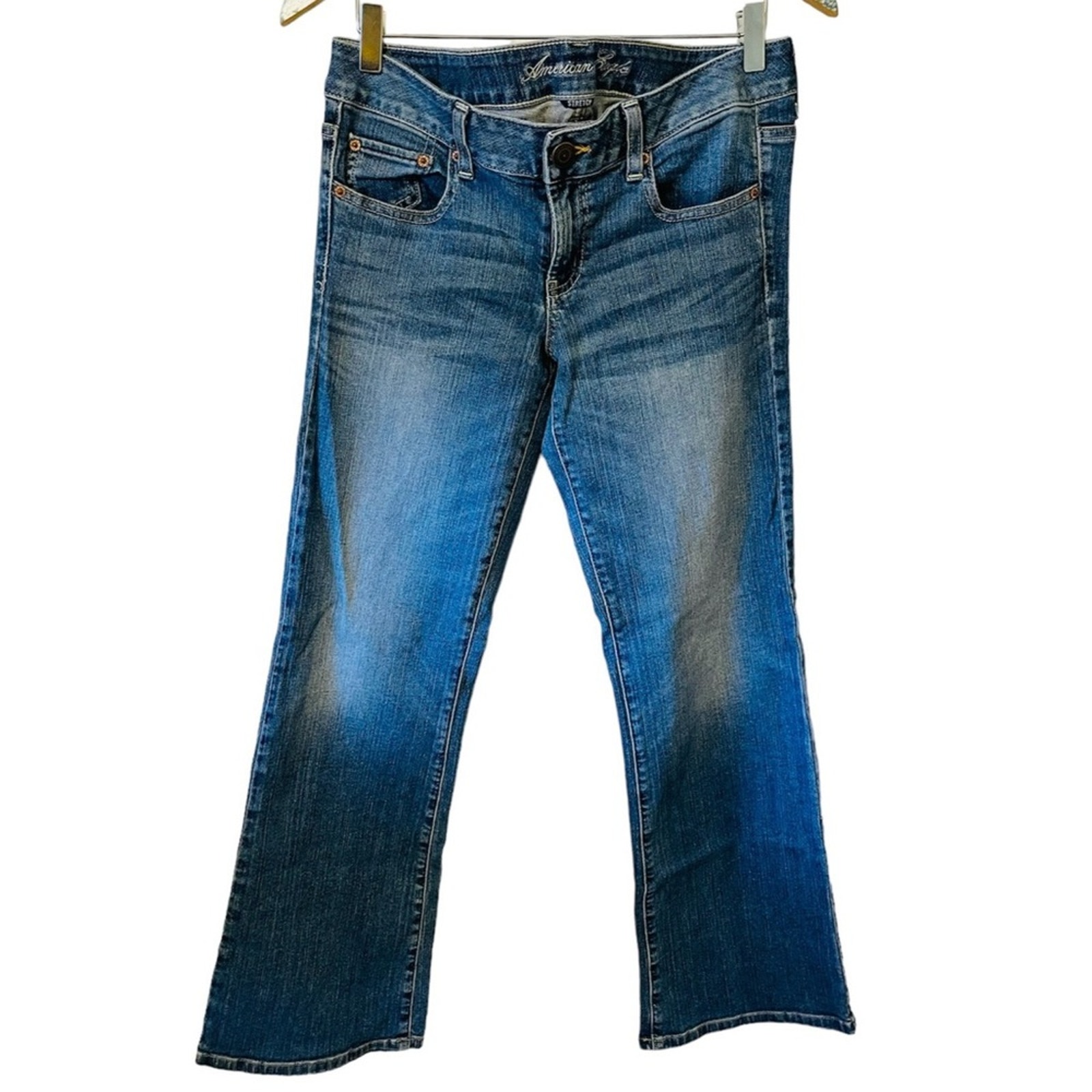 Y2K American Eagle Favorite Boyfriend low rise blue jeans