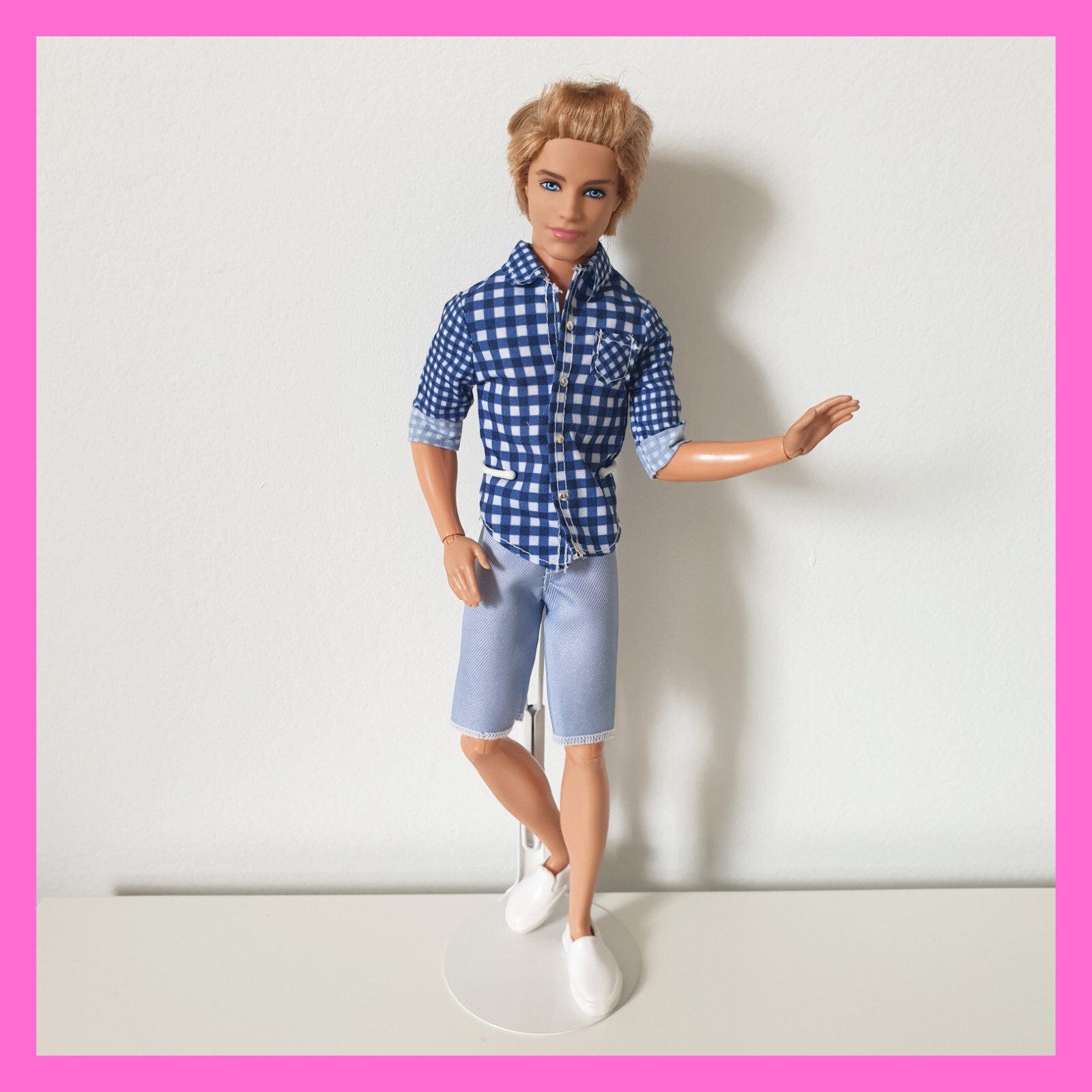 Barbie Fashionistas Cutie Ken Articulated Posable Doll 2010 Blonde Rooted Hair