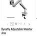 Dynafly adjustable single Monitor arm