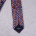 Canali Men's Silk Tie Purple Blue & Silver Geometric Necktie Made in Italy