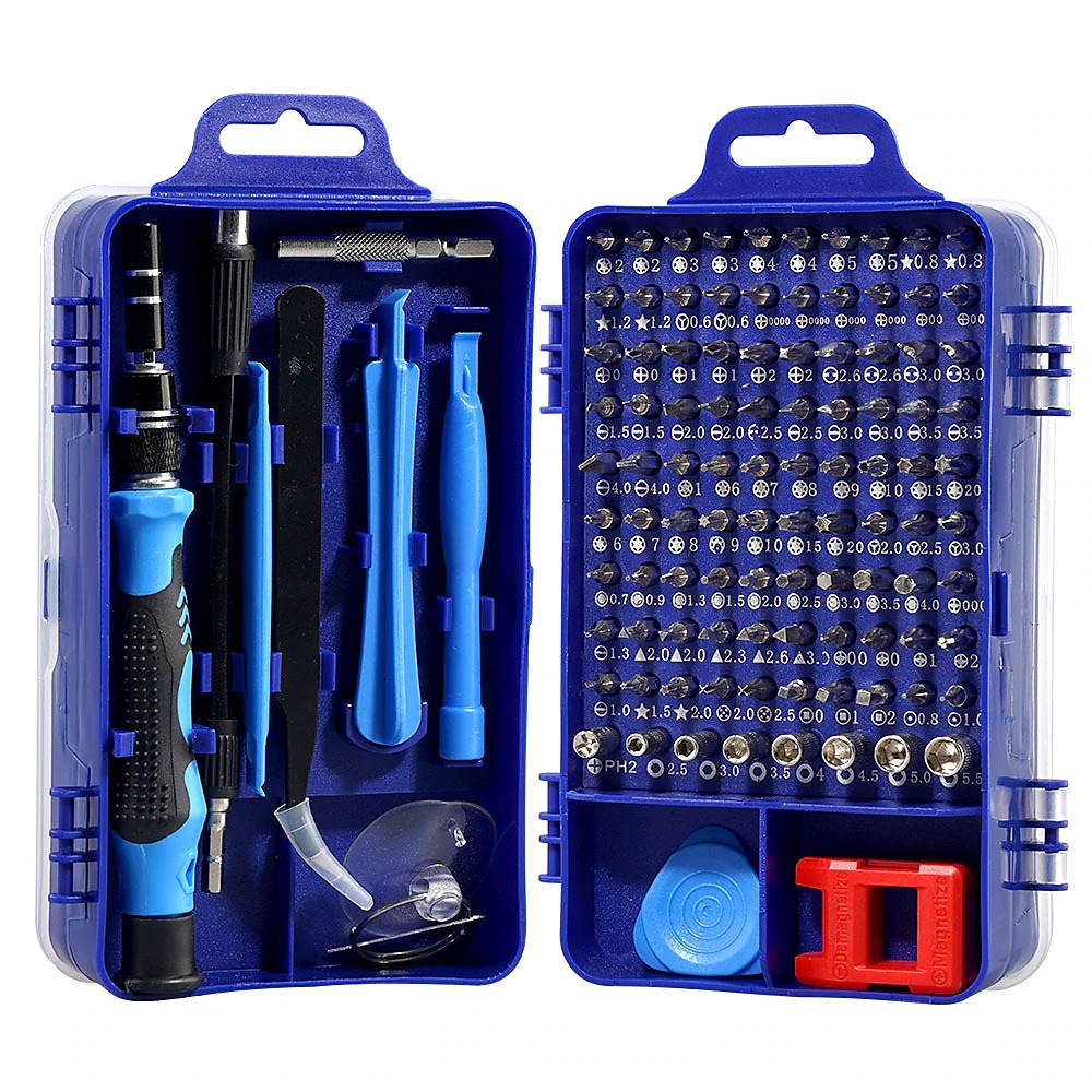 115pcs Car Precision Screwdriver Repair Tool Kit: Multi-function Set - Orange