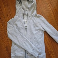 Lululemon Scuba grey full zip hoodie 10