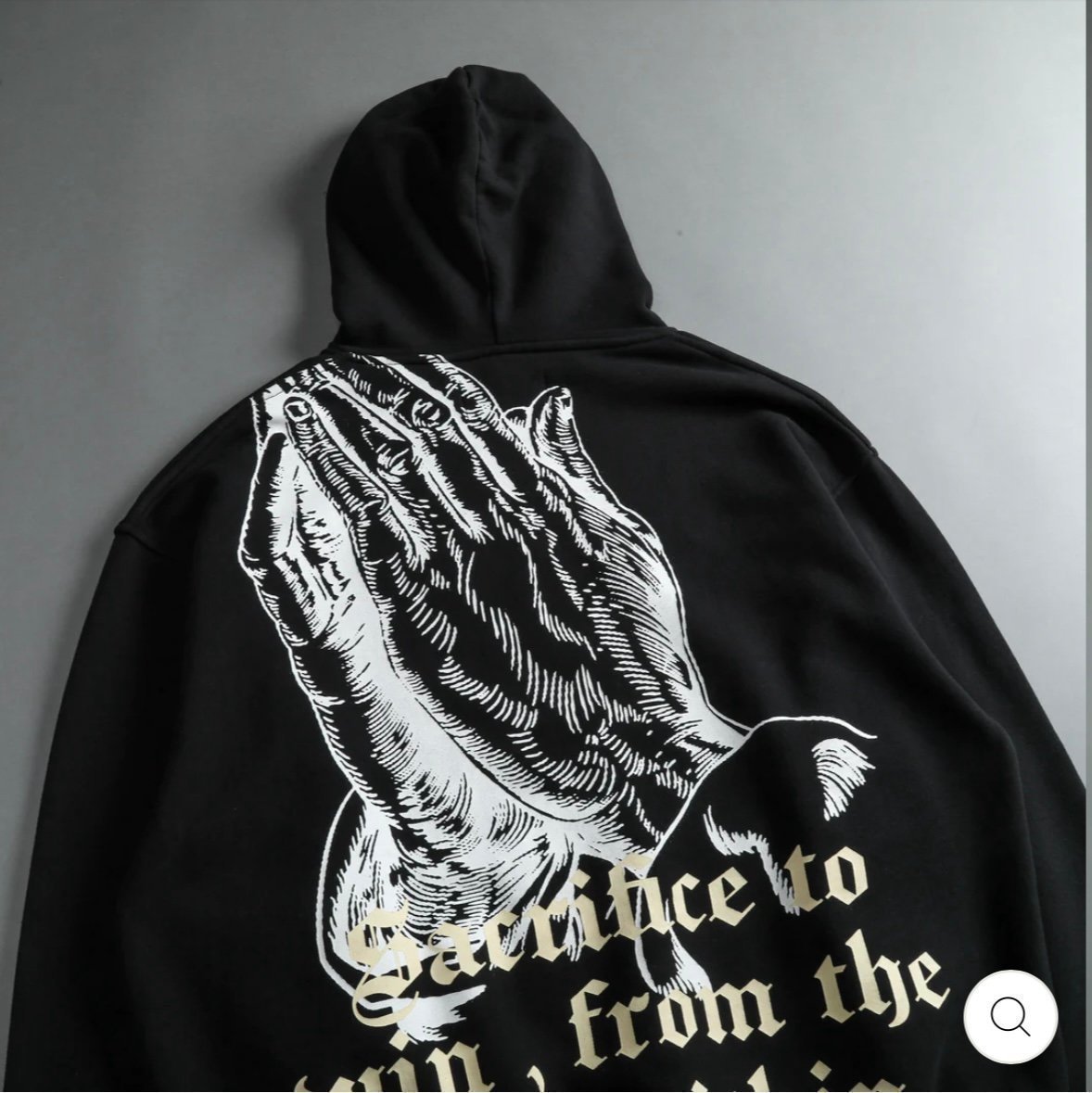 DARC SPORT X ” BODYBUILDING SAVED MY LIFE” PRAYING HANDS HOODIE- X LARGE