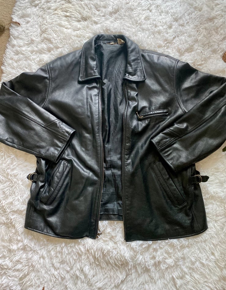 VINTAGE NEWPORT NEWS GENUINE LEATHER JACKET